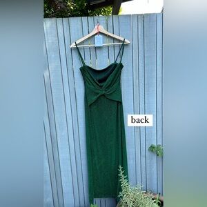 NEVER WORN Emerald Green Reformation Dress M